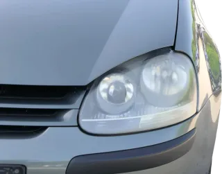 VW Golf 5 1K V Stoßstange vorne Frontstoßstange Stoßfänger LA6Q grau grün - Bild 2