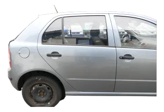 Skoda Fabia 6Y Limousine Schrägheck Tür hinten rechts grau silber LF7U diamantsi - Bild 1
