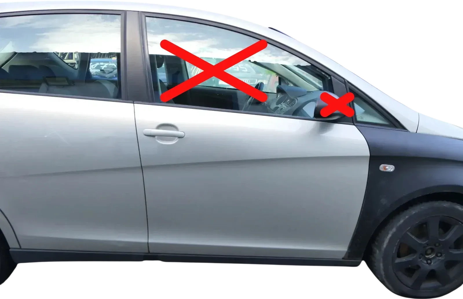 Seat Altea 5P XL Toled Tür vorn rechts Beifahrertür gelb beige LS1R -ohneAnbaute - Bild 1