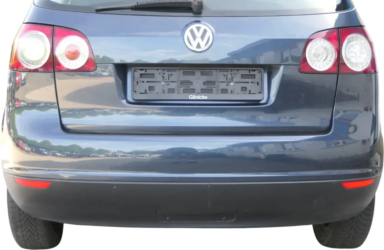 Golf 5 5M1 Plus Stoßstange hinten Heckstoßstange Stoßfänger blau LC5F PDC - Bild 1