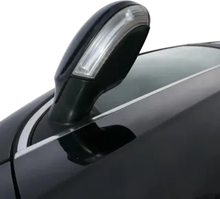 Passat 3C elektrischer Spiegel Außenspiegel links mit Glas Blinke schwarz LC9X - Bild 4