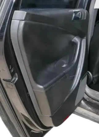 VW Passat 3C Variant Türverkleidung Verkleidung Tür hinten links Leder schwarz - Bild 2
