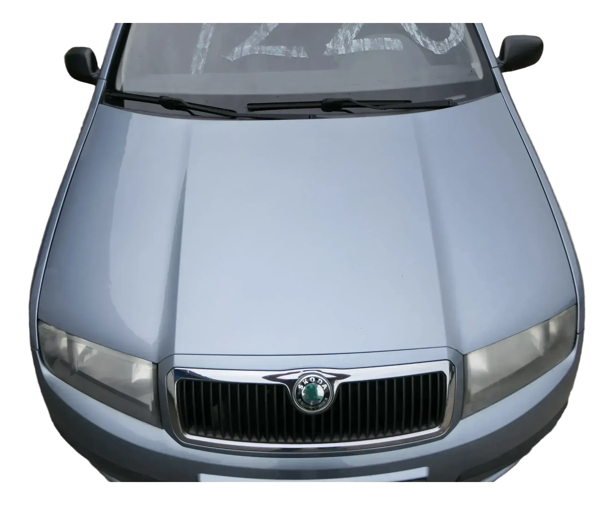 Skoda Fabia 6Y Motorhaube Klappe vorne grau LF7U vorn  (OHNEgrill!) - Bild 1