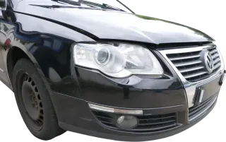 VW Passat 3C Kombi Stoßstange vorne Stoßfänger schwarz LC9X +Grill - Bild 6