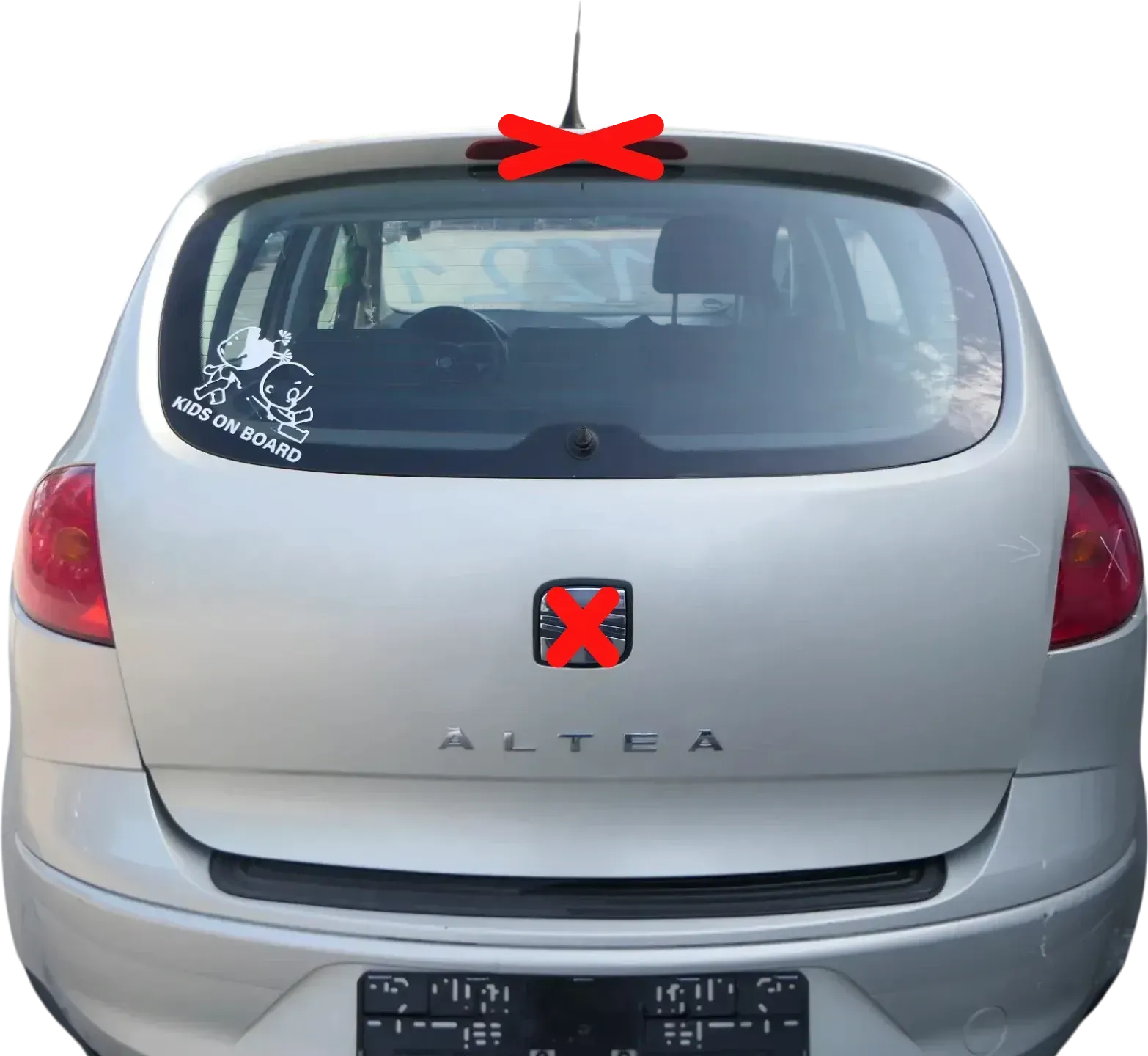 Seat Altea 5P Heckklappe mit Scheibe Klappe hinten gelb beige LS1R Kofferraumkla - Bild 1