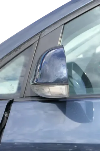 VW Golf 5+6 5M1 Plus elektrischer Spiegel Außenspiegel links blau LC5F Glas - Bild 1