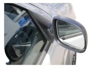 Skoda Fabia 6Y mechanischer Spiegel Außenspiegel rechts schwarz Glas manuell - Bild 2