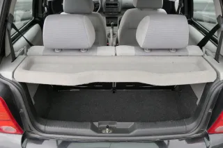 VW Lupo Arosa Hutablage Abdeckung Kofferraum Abdeckung hinten grau mängel - Bild 1