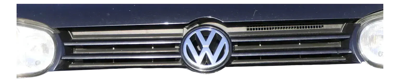 VW Golf 4 Grill Kühlergrill VW Zeichen Logo schwarz LC9Z blackmagic - Bild 1