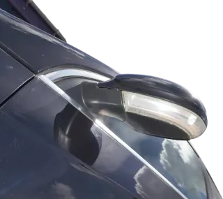 Passat 3C elektrischer Spiegel Außenspiegel links mit Glas Blinke schwarz LC9X - Bild 4