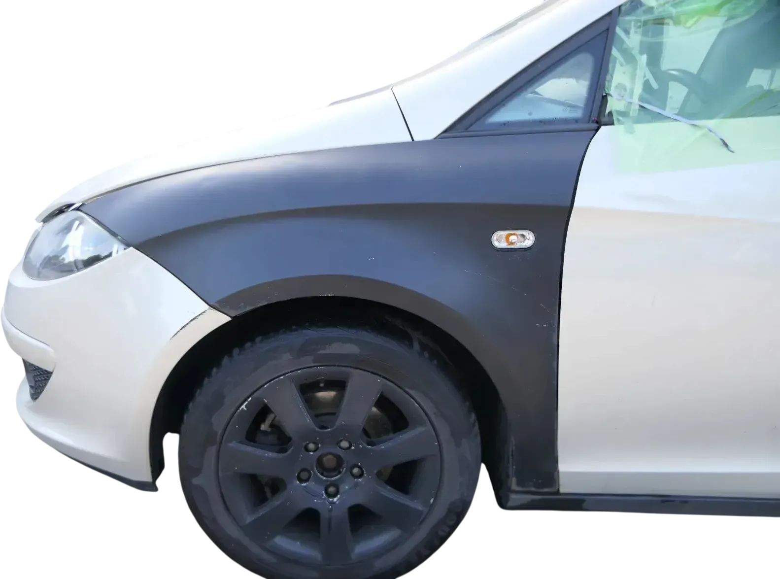 Seat Altea 5P Kotflügel vorne links schwarz unlackiert 5P0821021A - Bild 1