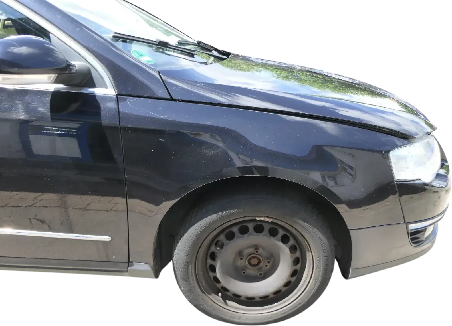 VW Passat 3C Kotflügel vorne rechts blau grau LC5F 3C0821022 - Bild 1