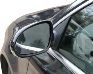 Passat 3C elektrischer Spiegel Außenspiegel links mit Glas Blinke schwarz LC9X - Bild 2