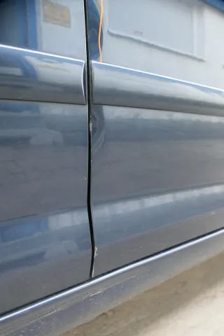 VW Golf Plus 5M Tür vorne rechts Beifahrertür blau LC5F grau Türblatt + Rahmen - Bild 3