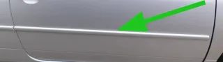 Lupo NUR Zierleiste Leiste Abdeckung an der Tür vorne rechts silber LA7W - Bild 1