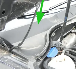 1x VW Passat 3C Abdeckung Windlauf Verkleidung Wischer Wasserkasten rechts - Bild 1
