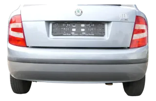 Skoda Fabia 6Y Schrägheck Stoßstange hinten Heckstoßstange grau LF7U - Bild 1