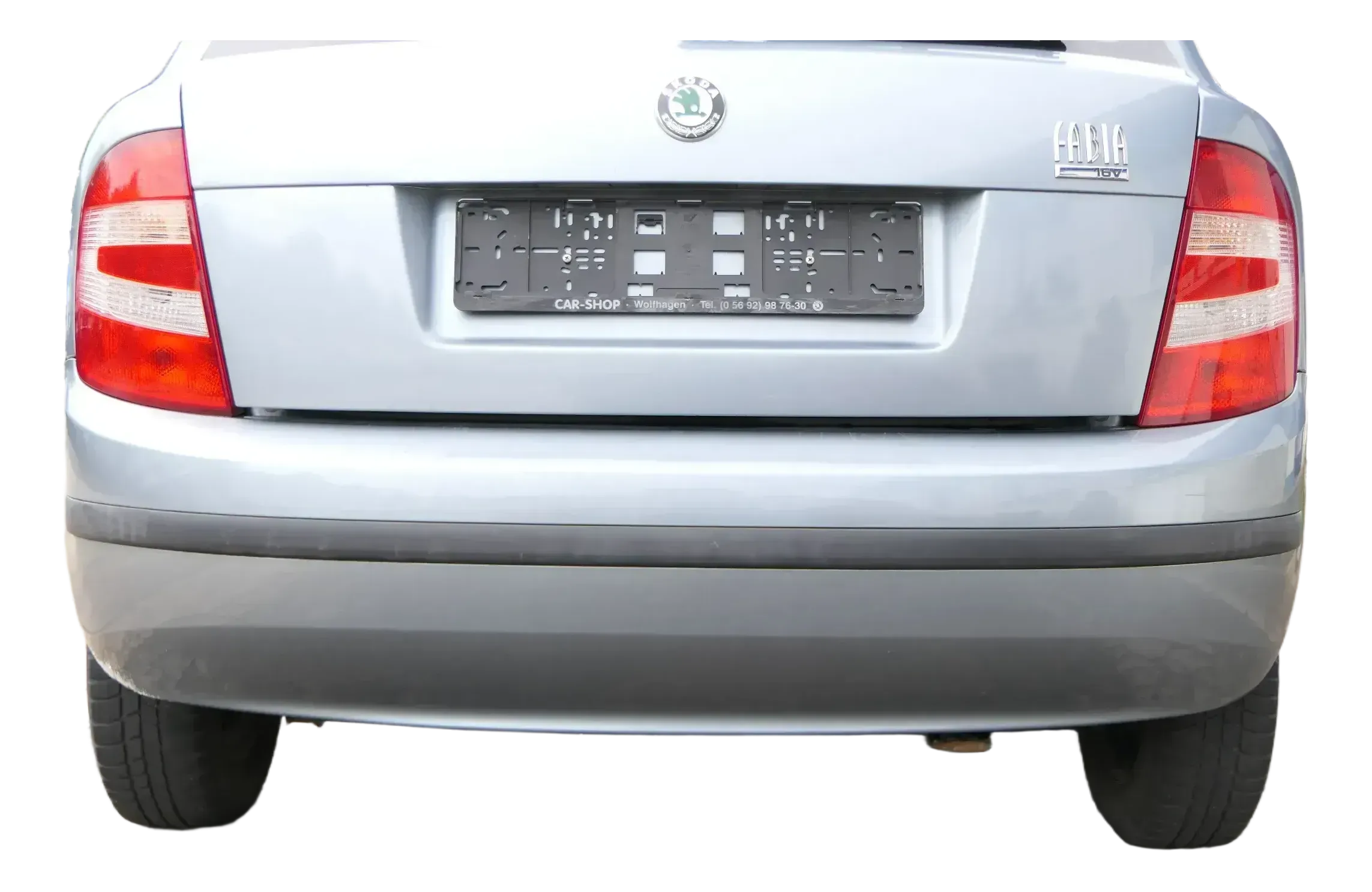 Skoda Fabia 6Y Schrägheck Stoßstange hinten Heckstoßstange grau LF7U - Bild 1