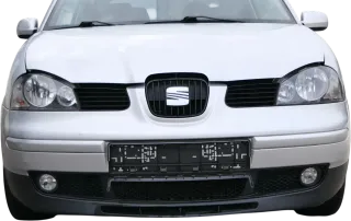 Seat Arosa 6H Stoßstange Frontstoßstange vorne grau silber LS7N Facelift + Grill - Bild 1