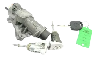 VW Passat 3B Schloßsystem 2x Türschloß 1x Schlüssel Schloß Zündschloß 4B0905851A - Bild 1