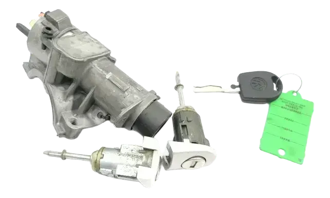 VW Passat 3B Schloßsystem 2x Türschloß 1x Schlüssel Schloß Zündschloß 4B0905851A - Bild 1