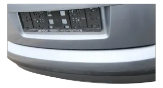 Skoda Fabia 6Y Schrägheck Stoßstange hinten Heckstoßstange grau LF7U - Bild 4