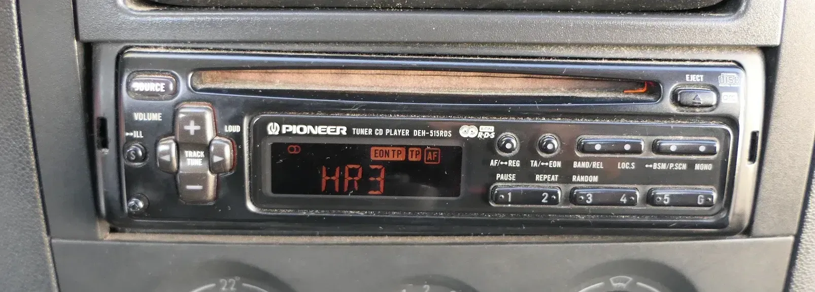 VW Golf 4 Bora T5 T4 Radio CD Player Pioneer DEH-515RDS Tuner CD - Bild 1