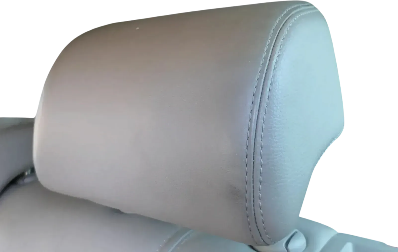 VW Passat 3C Kopfstütze Sitz hinten rechts o. links Leder latte macchiato braun - Bild 1