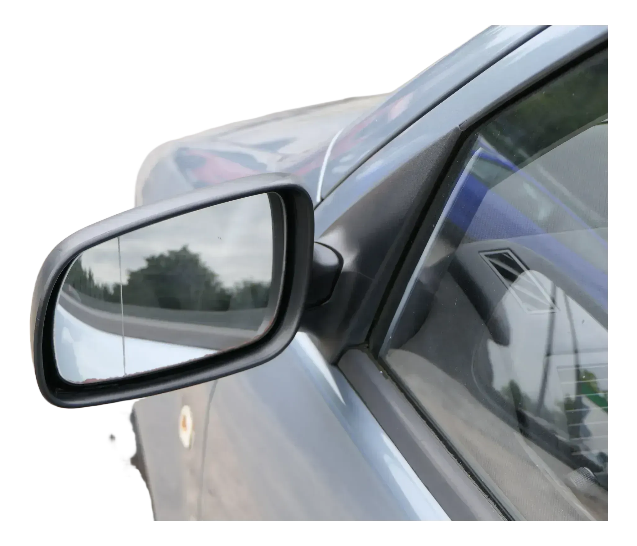 Skoda Fabia 6Y mechanischer Spiegel Außenspiegel links schwarz Glas manuell - Bild 1