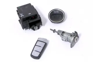 VW Passat 3C Zündschloß Schloß Zündung 1x Schlüssel 3C0905843 Q R Türschloß ## - Bild 2