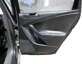 VW Passat 3C Variant Türverkleidung Verkleidung Tür hinten rechts Leder schwarz - Bild 3