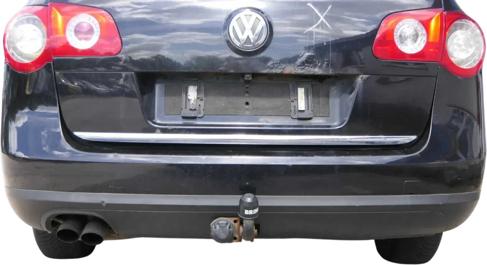 VW Passat 3C Kombi Stoßstange hinten Heckstoßstange schwarz LC9X Stoßfänger - Bild 1