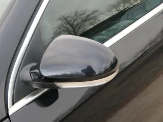 Passat 3C elektrischer Spiegel Außenspiegel links mit Glas Blinke schwarz LC9X - Bild 1
