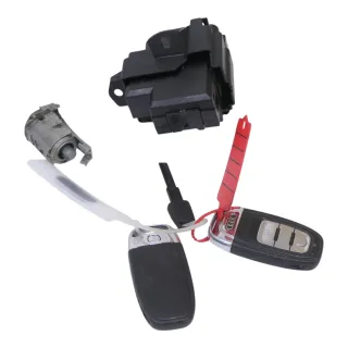 Audi A4 8K B8 Zündschloß Schloß Zündung 2 Schlüssel 8K0909131C + Türschloß links - Bild 2
