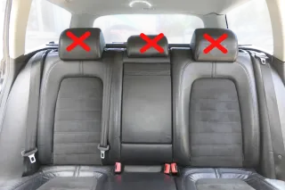 Passat 3C B6 Kombi Sitz Rückbank Sitzfläche Sitze schwarz Rücksitz Leder alcanta - Bild 1