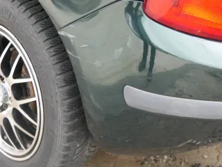 Skoda Fabia 6Y Schrägheck Stoßstange hinten Heckstoßstange grün LF8C - Bild 2