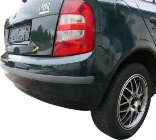 Skoda Fabia 6Y Schrägheck Stoßstange hinten Heckstoßstange grün LF8C - Bild 11