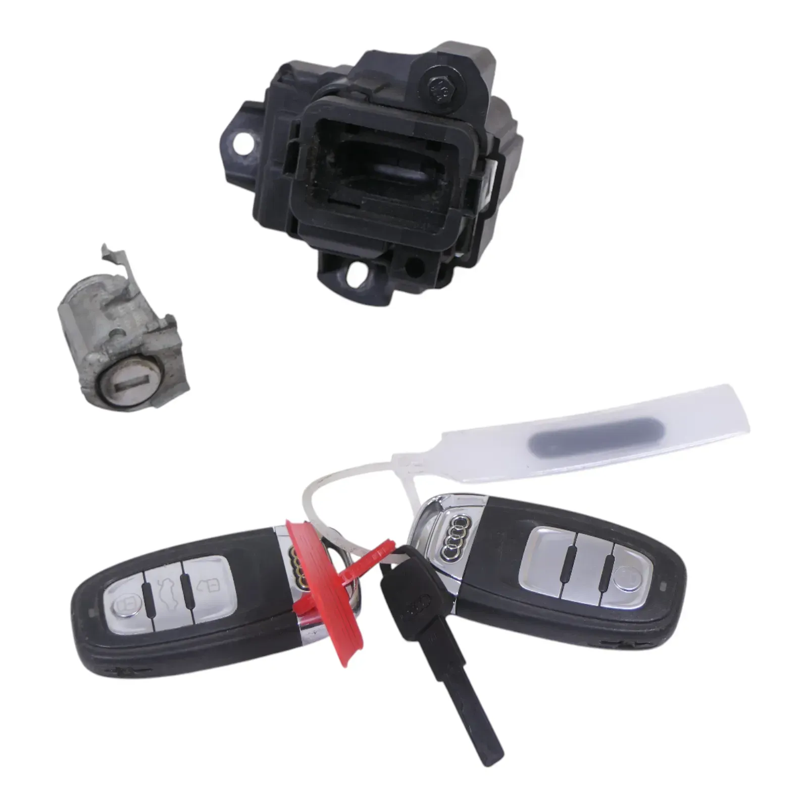 Audi A4 8K B8 Zündschloß Schloß Zündung 2 Schlüssel 8K0909131C + Türschloß links - Bild 1