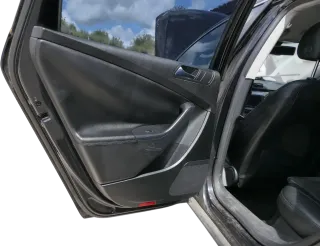 VW Passat 3C Variant Türverkleidung Verkleidung Tür hinten links Leder schwarz - Bild 6