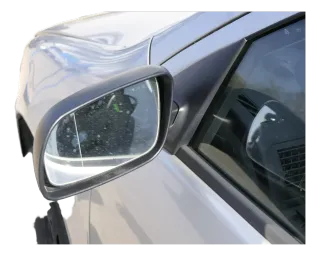 Skoda Fabia 6Y mechanischer Spiegel Außenspiegel links schwarz Glas manuell - Bild 3