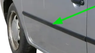 Lupo NUR Zierleiste Leiste Abdeckung Tür vorne links schwarz - Bild 1