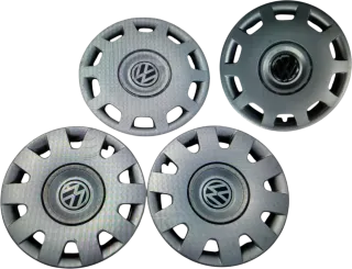 original 4 Stück VW Passat 3B 3BG Radkappe Radzierkappe 15 Zoll 3B0601147D - Bild 1