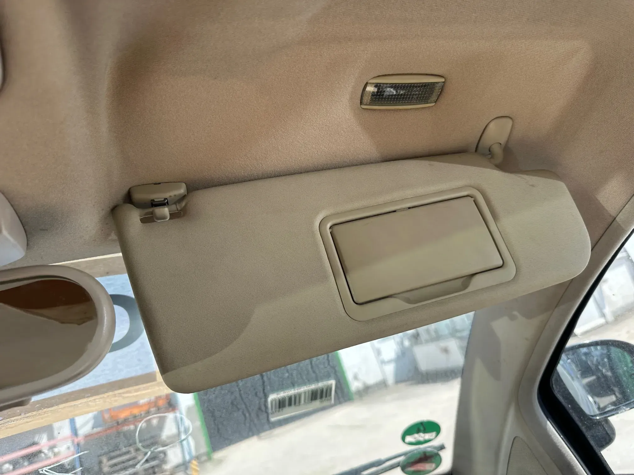 VW Passat 3B 3BG / Golf 4 Lupo Sonnenblenden Sonnenblende rechts hellbeige besch - Bild 1