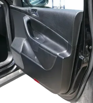 VW Passat 3C Variant Türverkleidung Verkleidung Tür vorne rechts schwarz Leder - Bild 2
