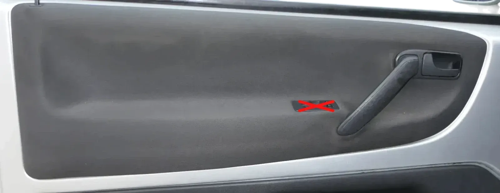 1x VW Lupo Arosa Türverkleidung Verkleidung Tür vorne links oben Griff Türgriff - Bild 1