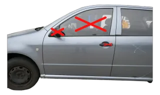 Fabia 6Y Kombi + Limousine Tür vorne links Fahrertür grau LF7U ohneAnbauteile - Bild 1