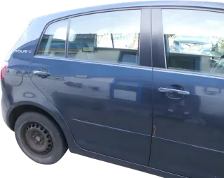 VW Golf Plus 5M 6 521 Türblatt Tür hinten rechts blau LC5F grau+ Rahmen Türblatt - Bild 1