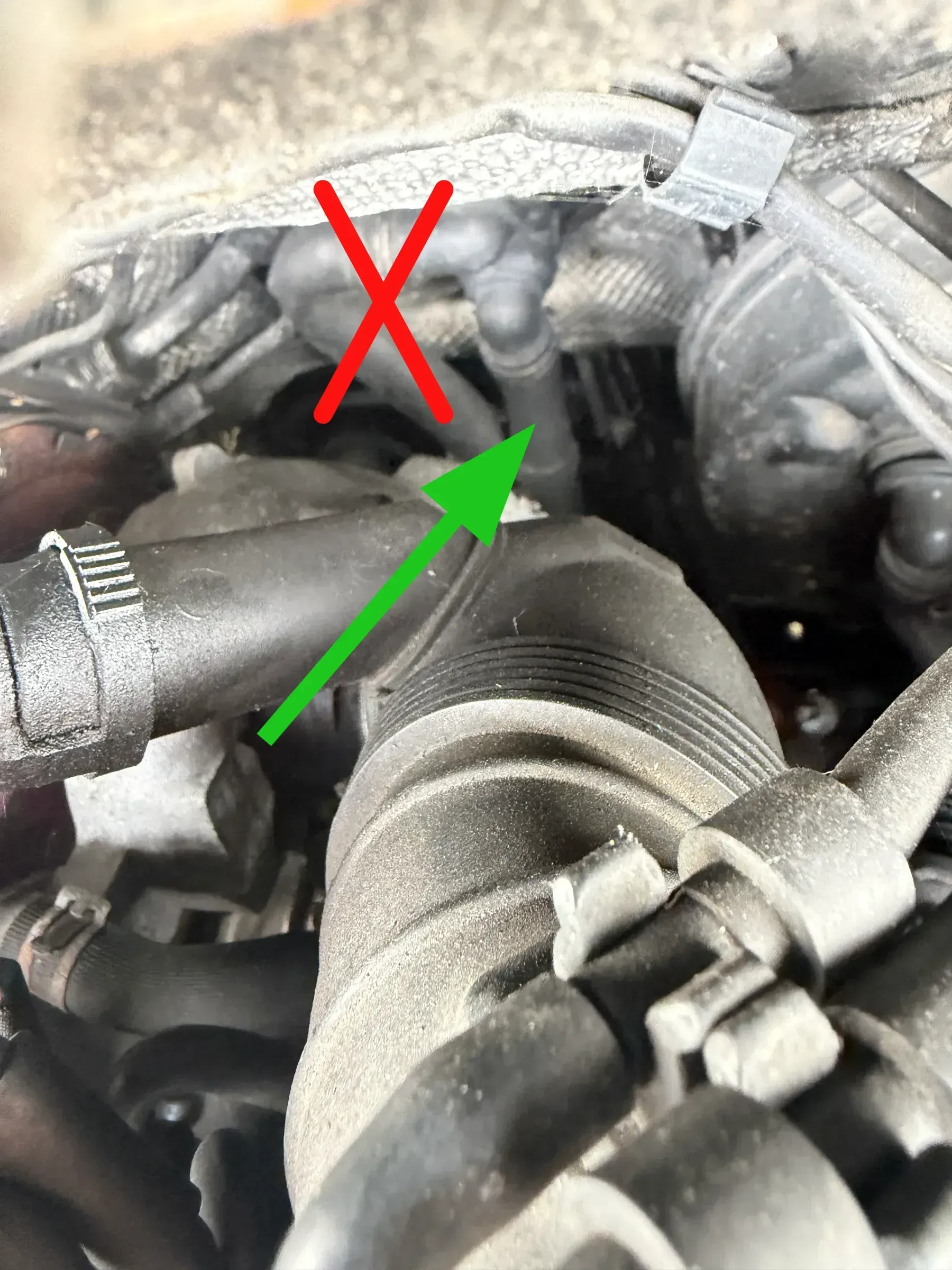 1x VW Passat 3C Kühlrohr Rohr Leitung Wasserschlauch Kühlwasserschlauch Schlauch - Bild 1