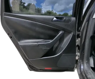 VW Passat 3C Variant Türverkleidung Verkleidung Tür hinten links Leder schwarz - Bild 3
