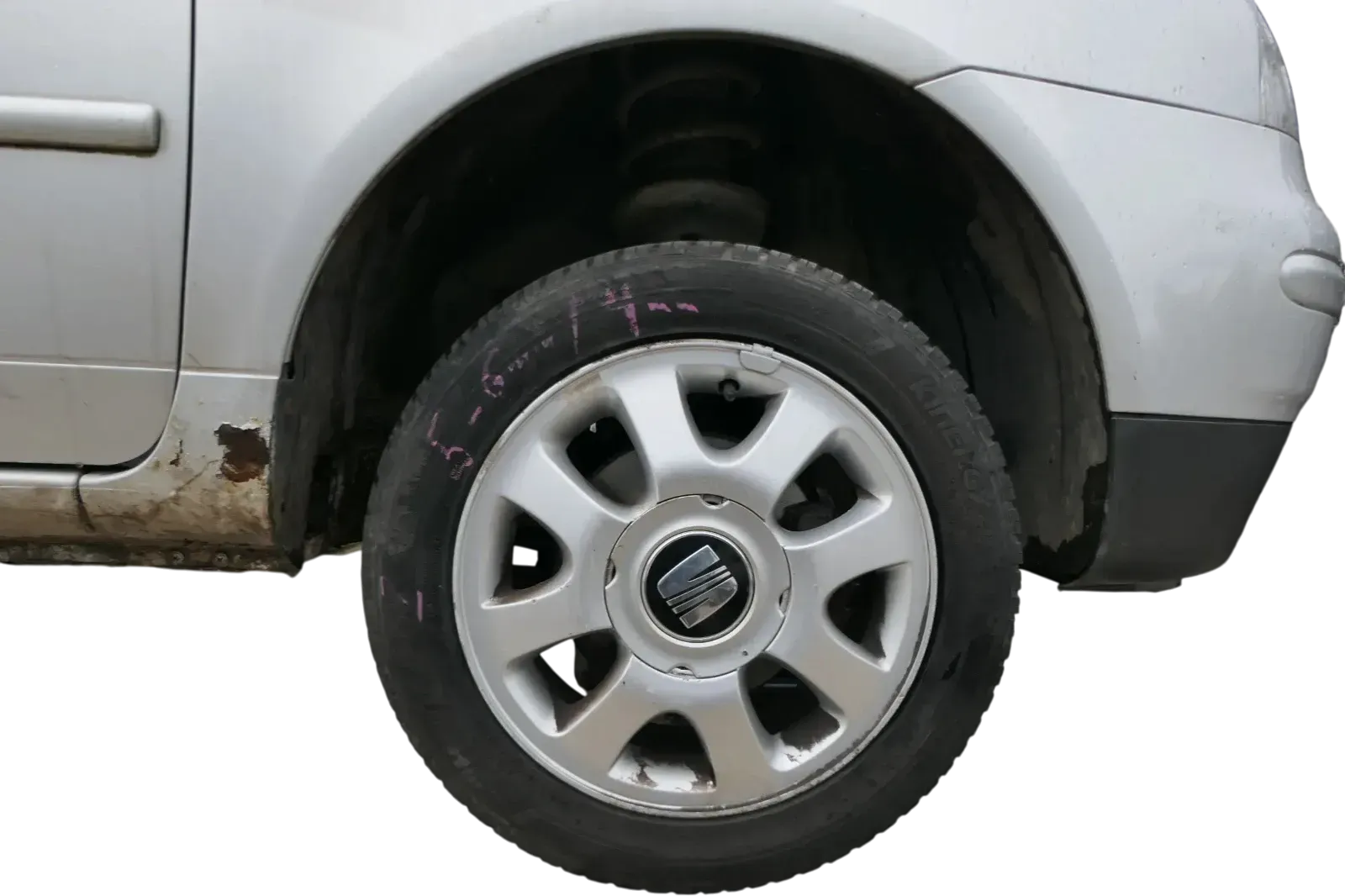 4x Seat Arosa Polo 6N2 Lupo Alufelgen Reifen 185/55 R14 80 Allwetterreifen 4-7mm - Bild 1